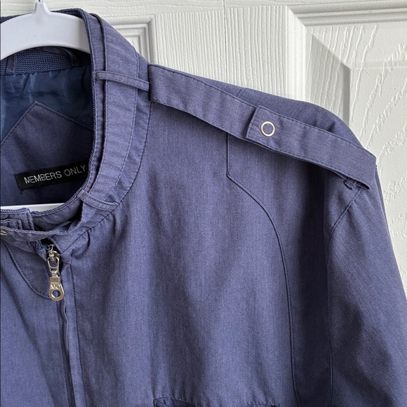 Vintage Members Only Men's Blue Jacket XL - Picture 4 of 15